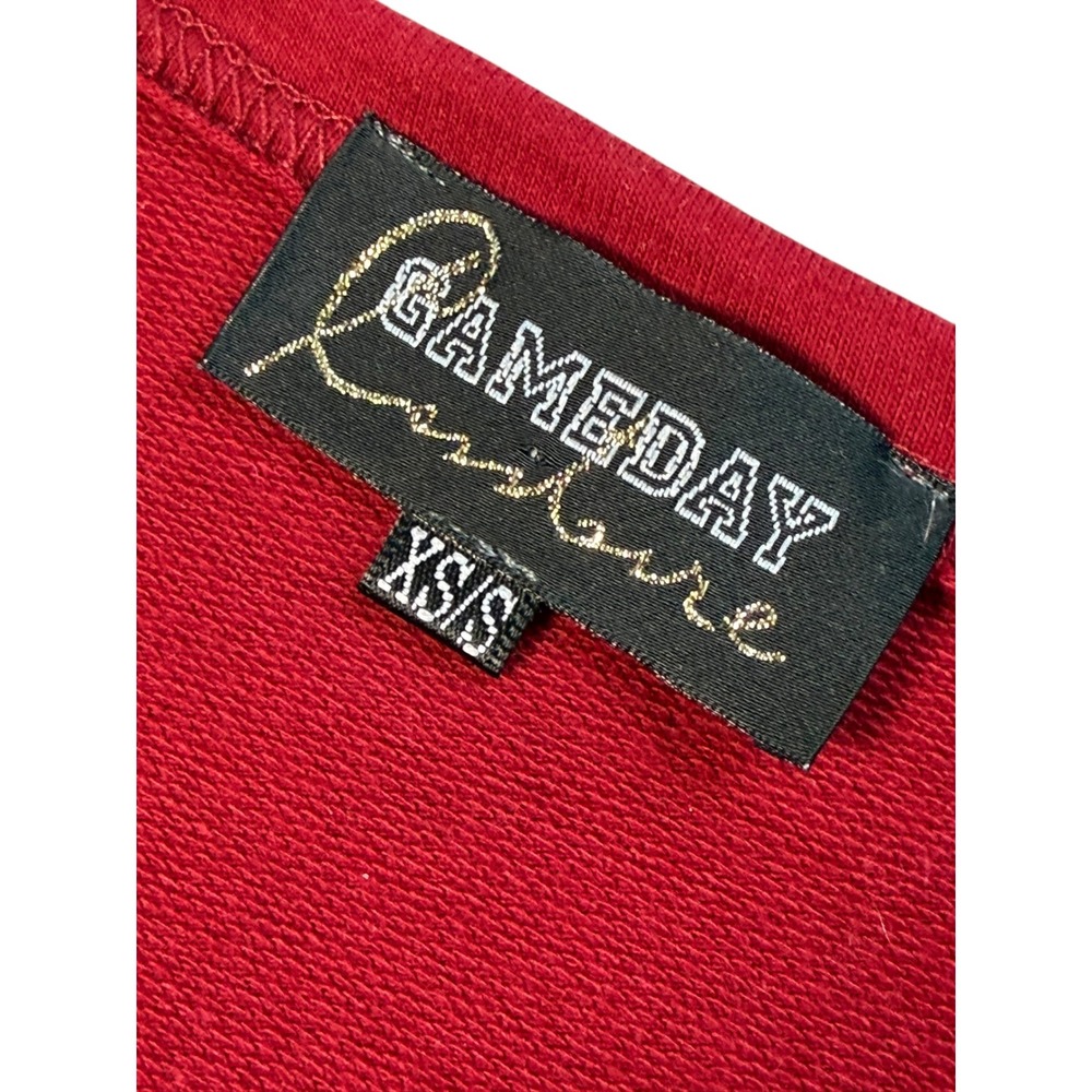 Gameday Couture FSU Florida State Seminoles Leopard Glitter Top XS/S Oversized - Picture 4 of 6